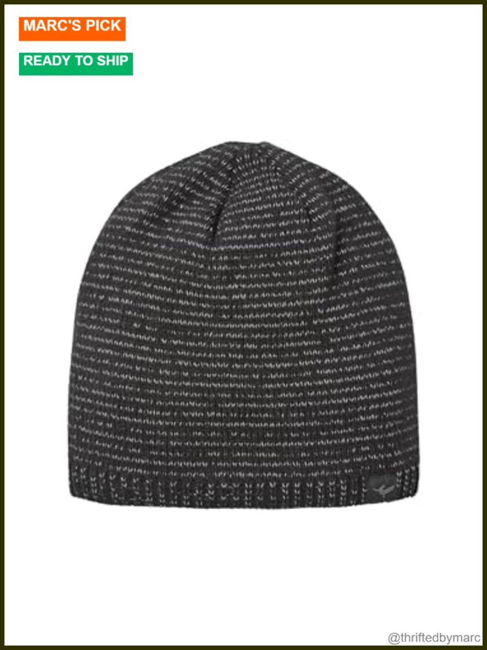 Waterproof Cold Weather Reflective Beanie Windproof Acrylic Micro Fleece